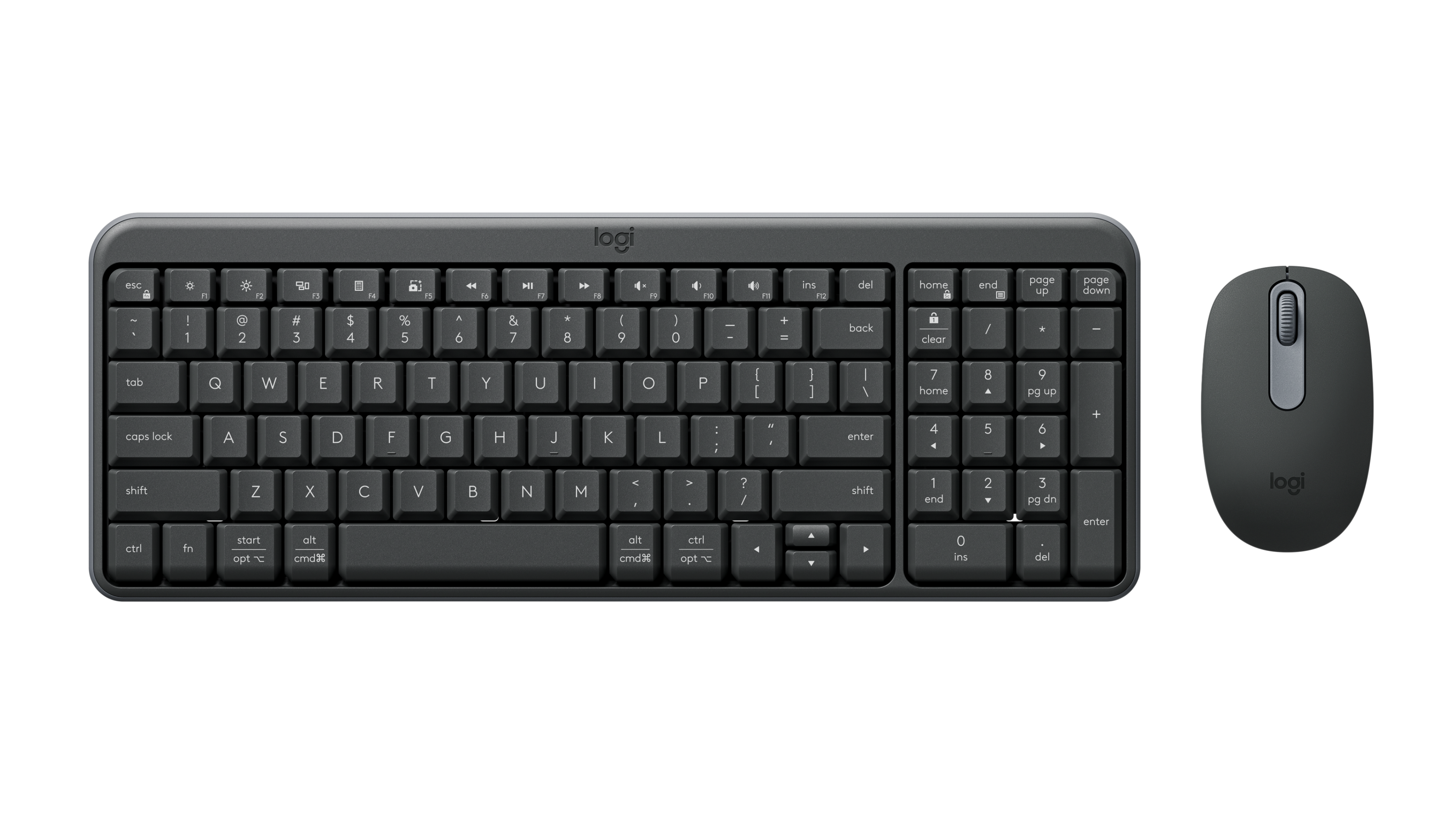 MK250 Compact Bluetooth® Wireless Combo - Graphite - English US (QWERTY)