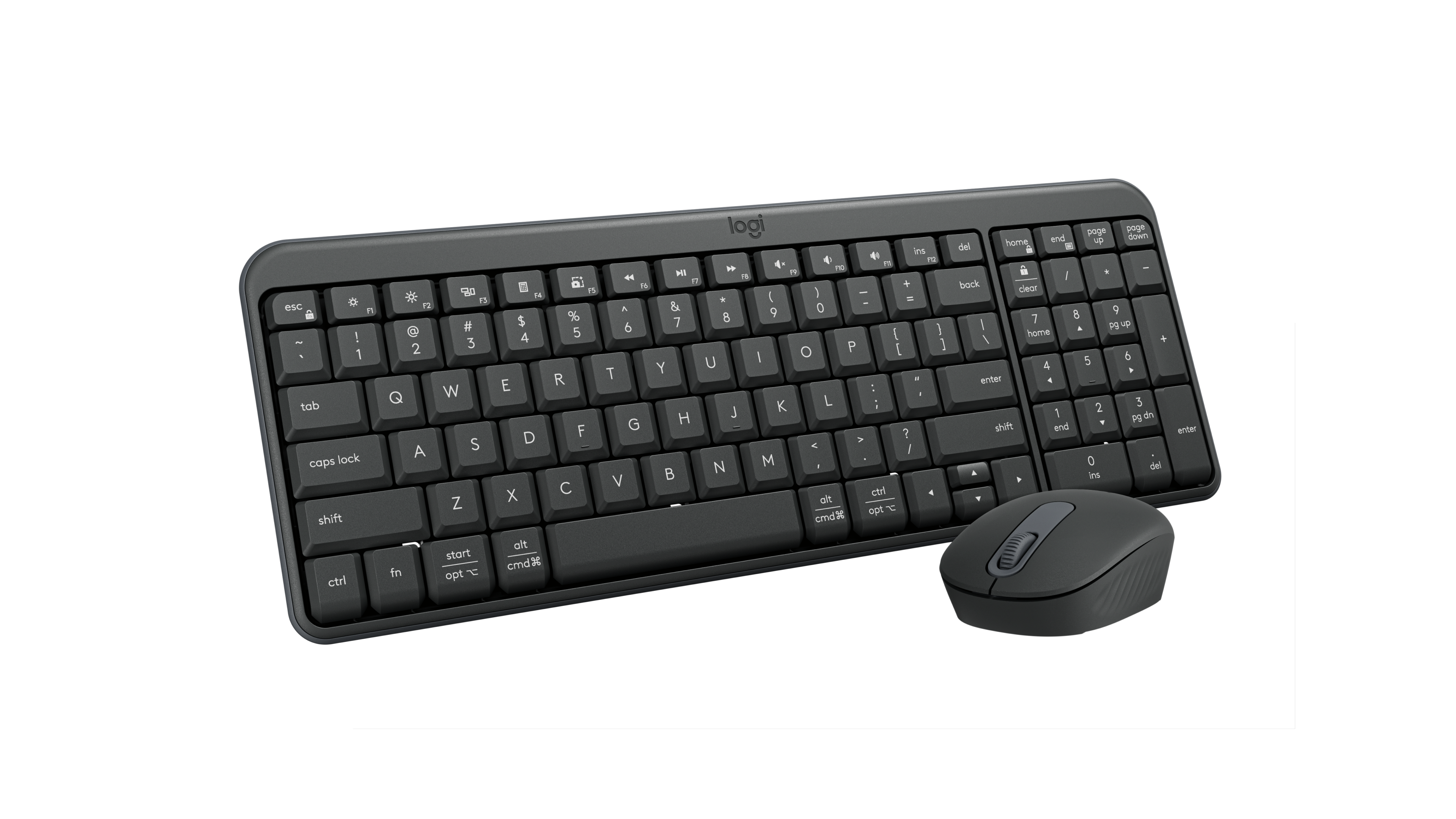MK250 Compact Bluetooth® Wireless Combo - Graphite - English US (QWERTY) - View 3