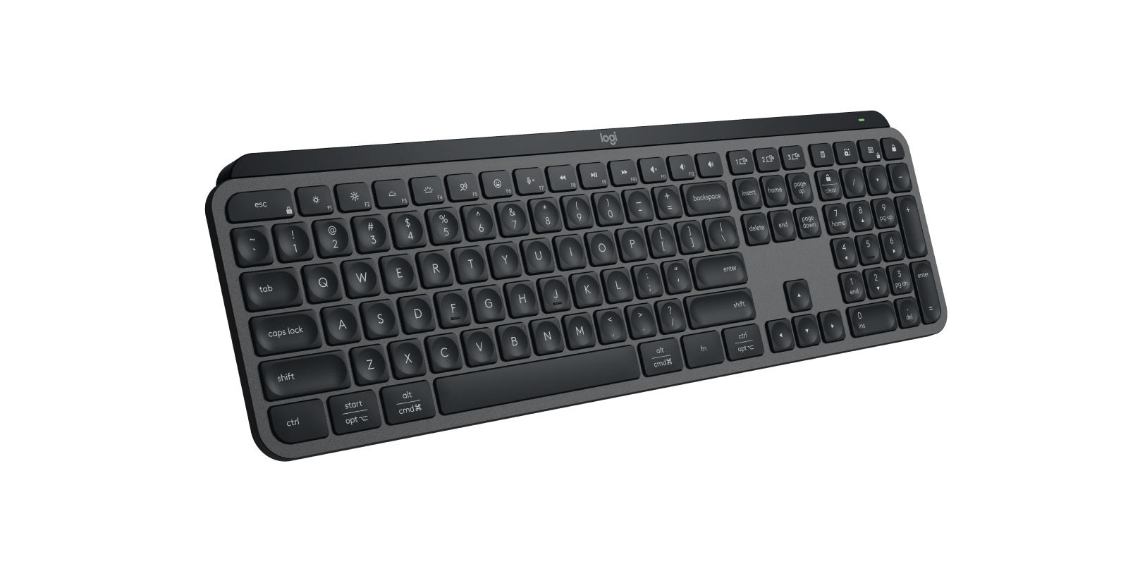 MX Keys S - Graphite - English US (QWERTY) - View 4
