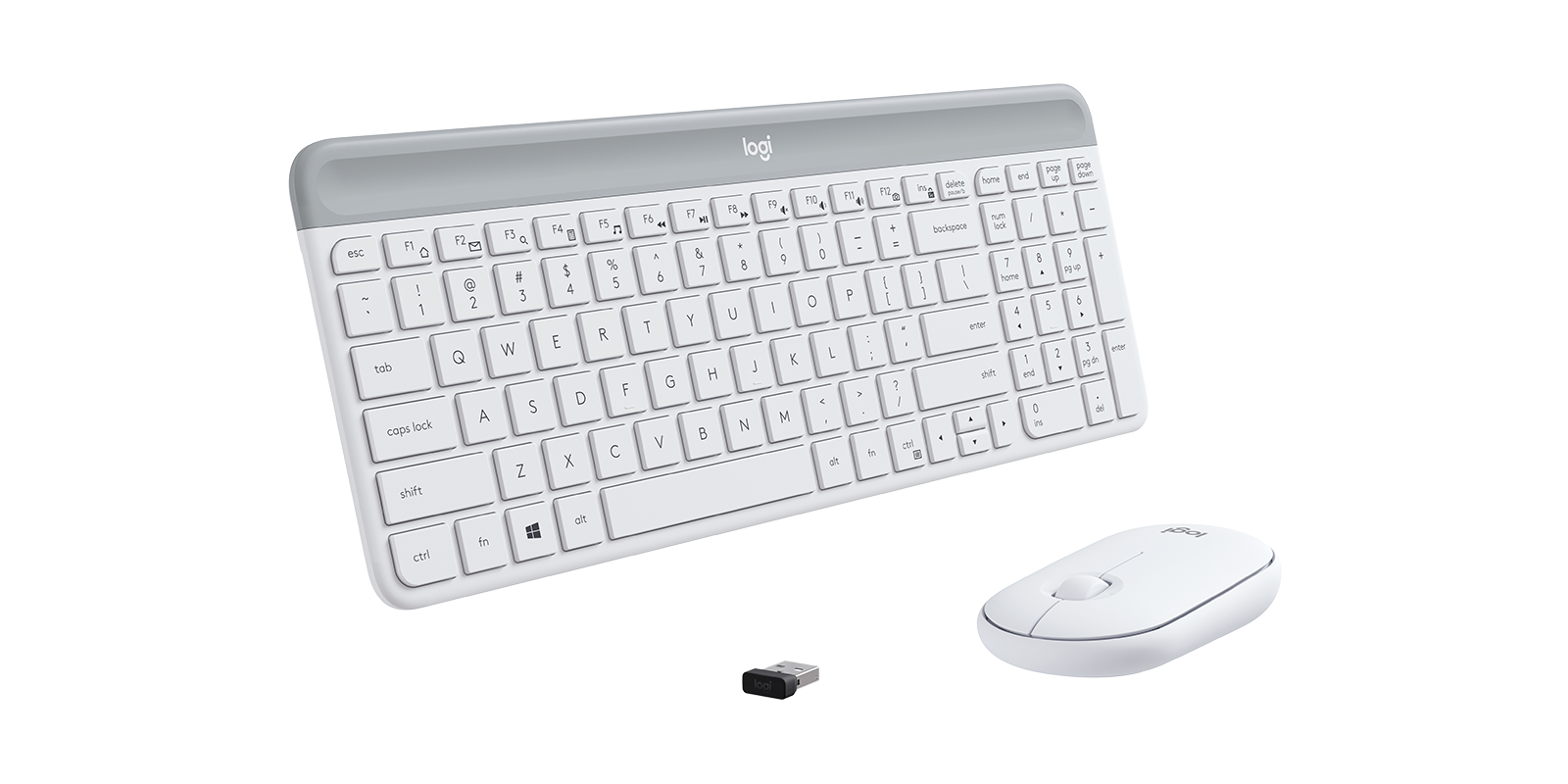 MK470 SLIM COMBO - Off-white - English US (QWERTY) - View 4