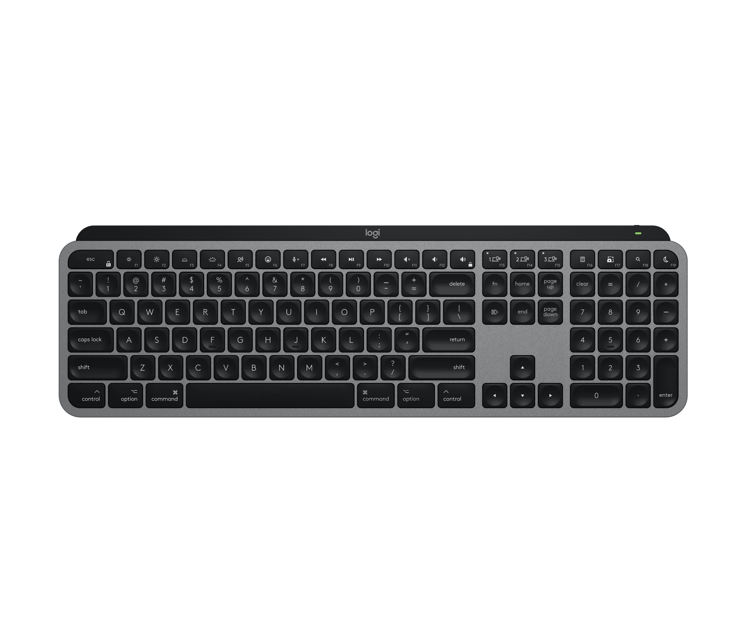 Refurbished MX Keys S for Mac - Space Gray - English US (QWERTY)