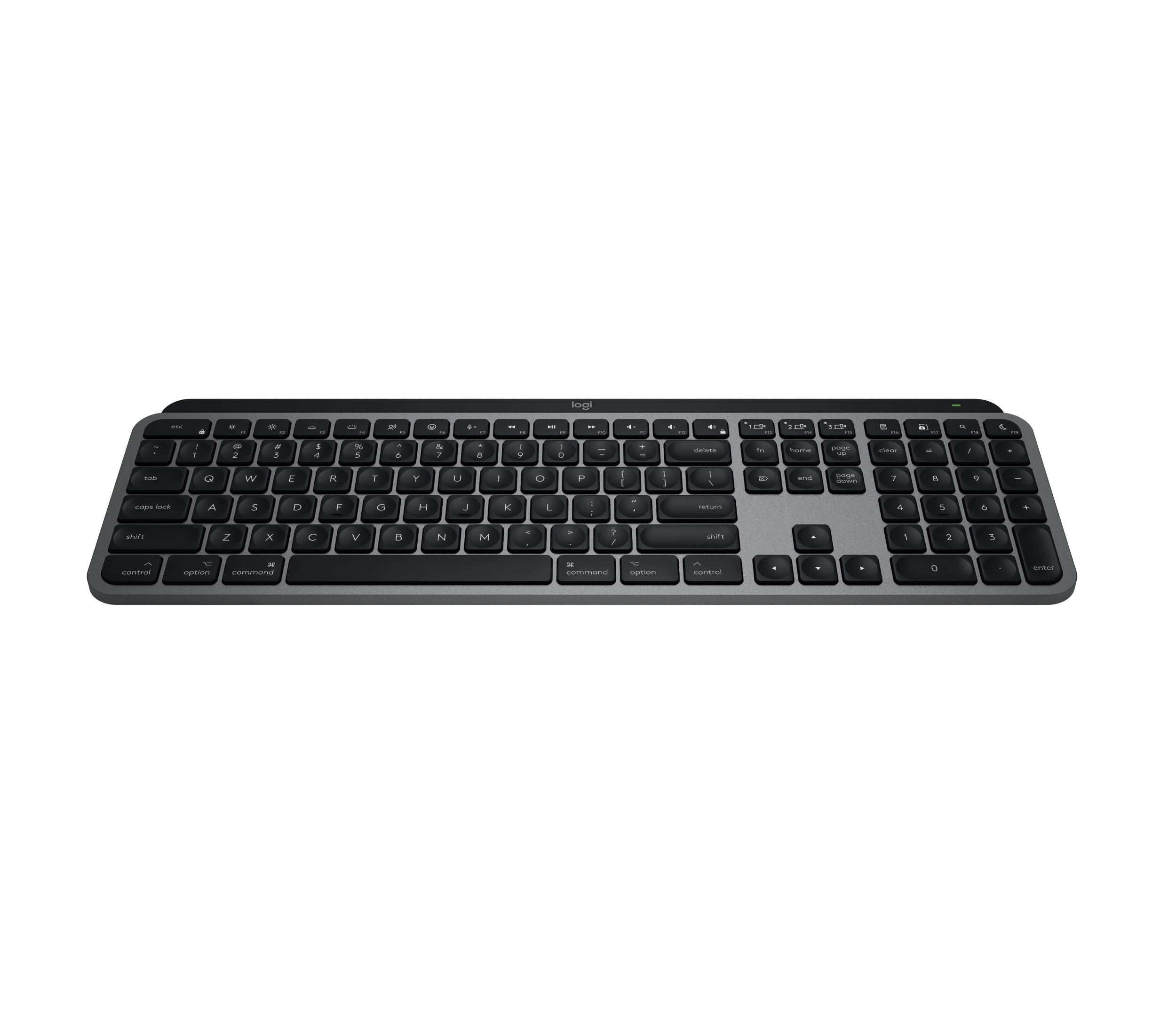 Refurbished MX Keys S for Mac - Space Gray - English US (QWERTY) - View 2