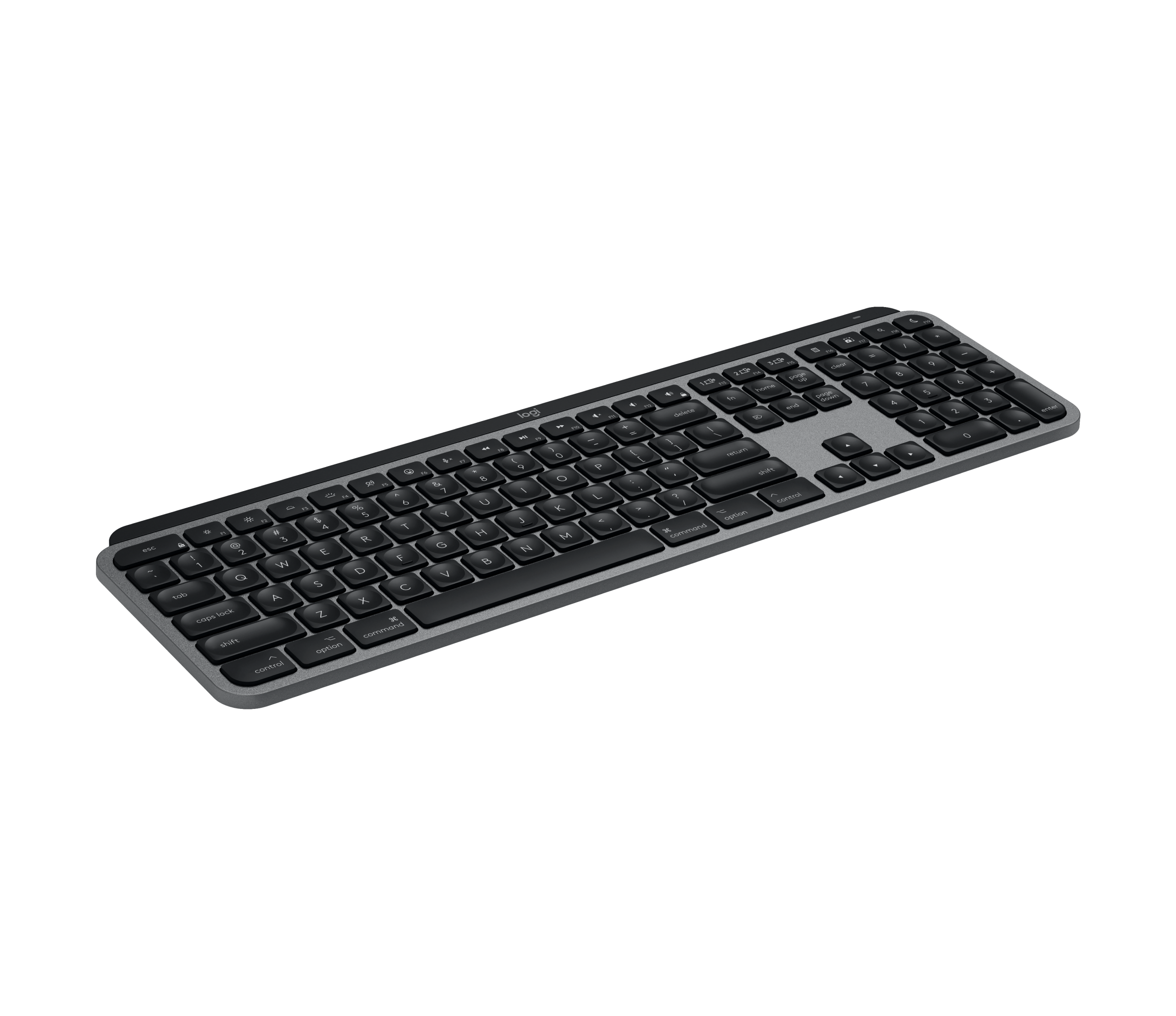 Refurbished MX Keys S for Mac - Space Gray - English US (QWERTY) - View 3
