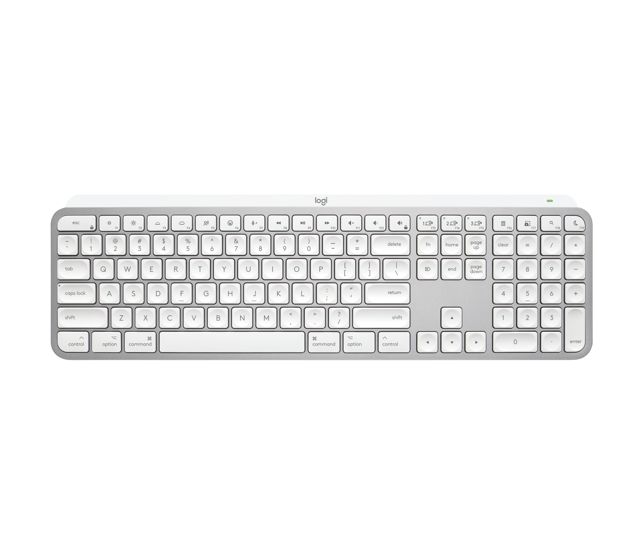 Refurbished MX Keys S for Mac - Space Gray - English US (QWERTY) - View 6