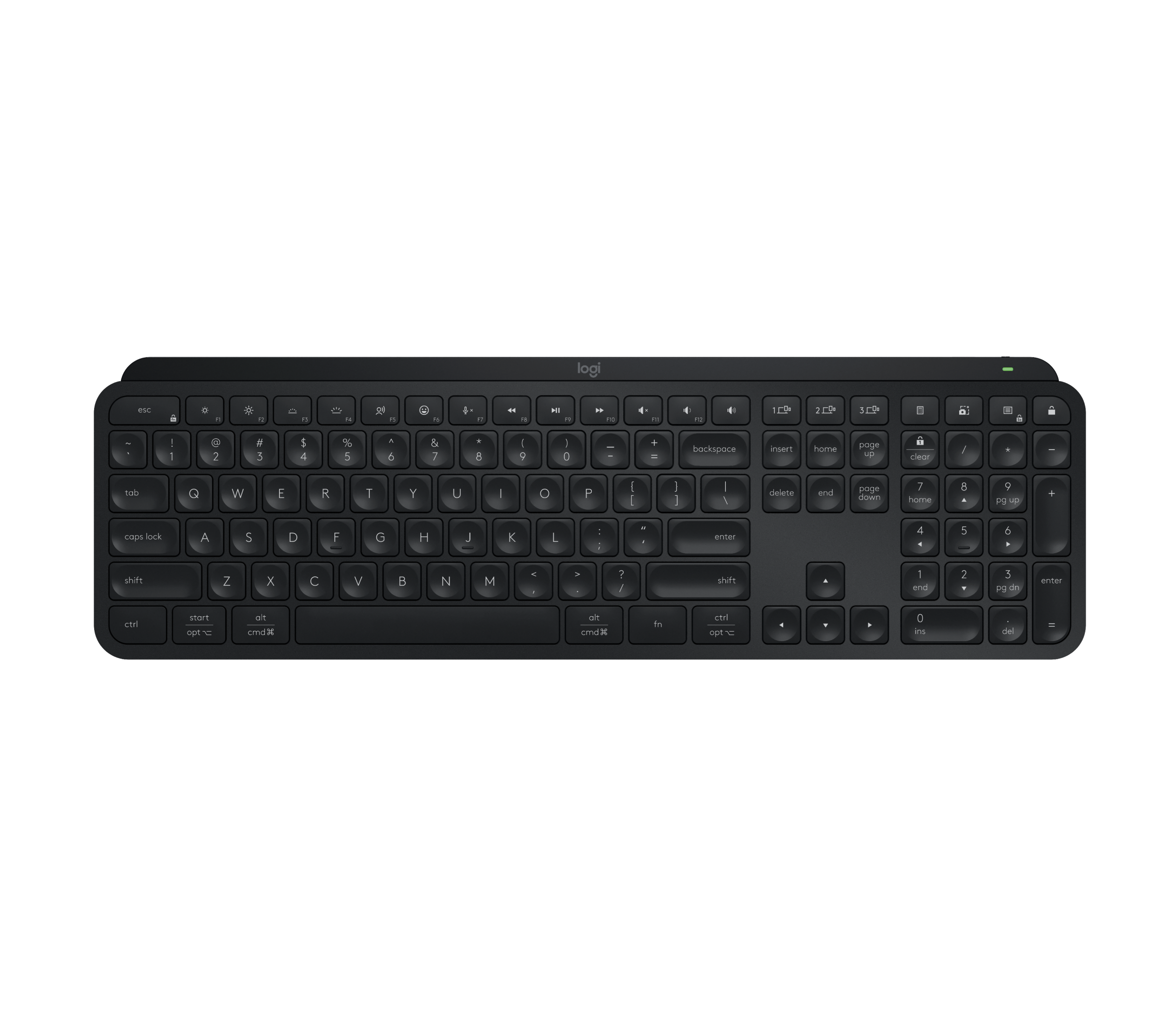 Refurbished MX Keys S Keyboard - Black - English US (QWERTY)