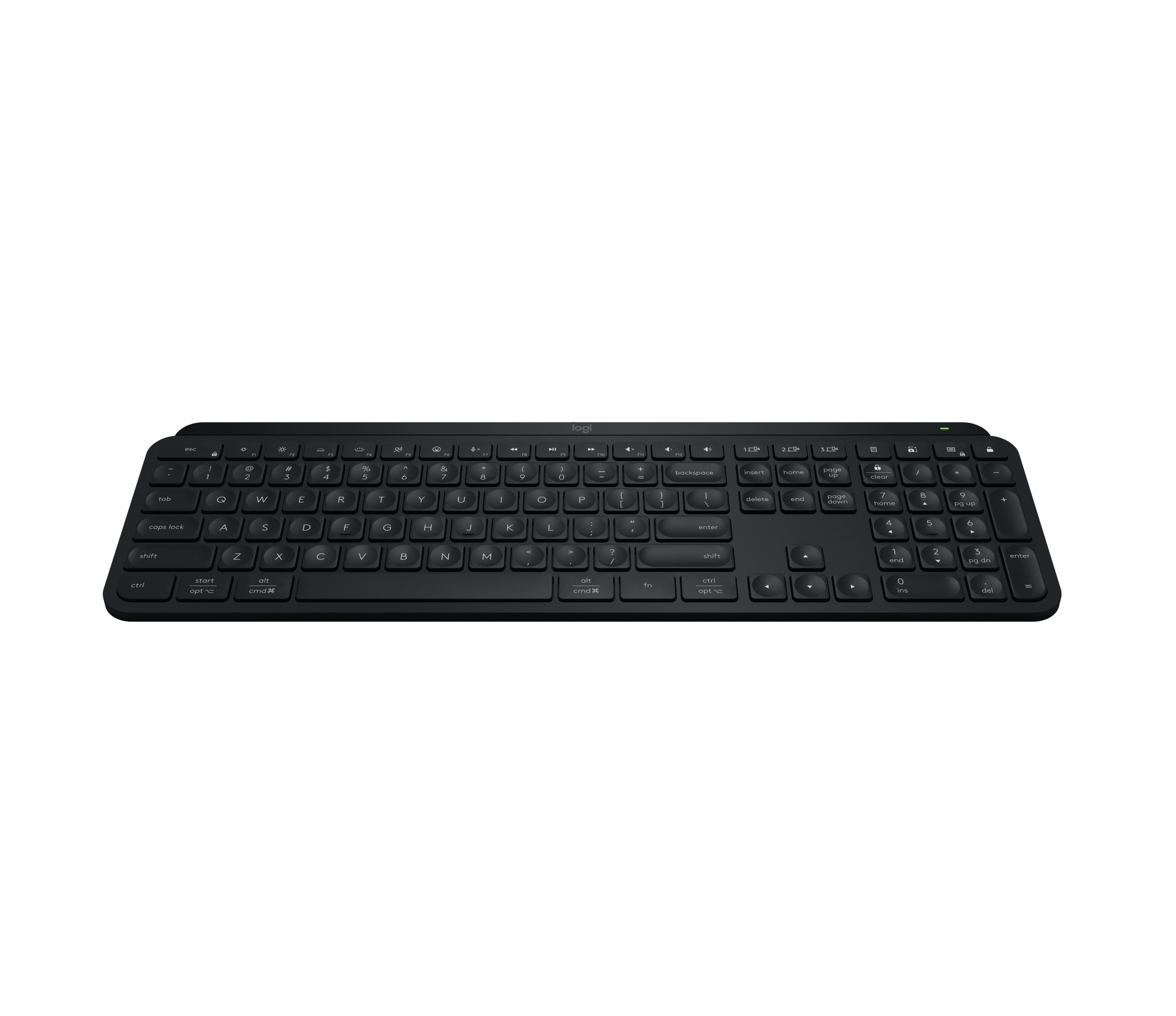 Refurbished MX Keys S Keyboard - Black - English US (QWERTY) - View 2