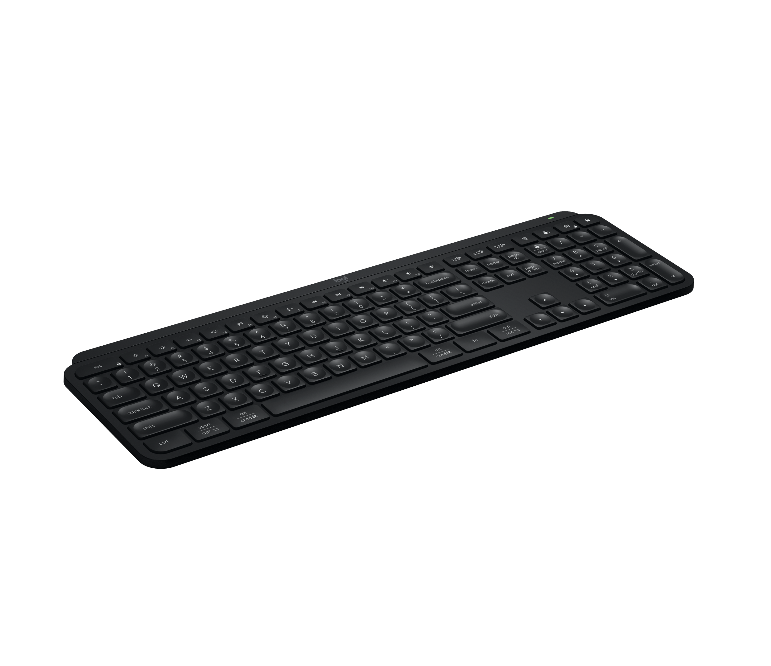 Refurbished MX Keys S Keyboard - Black - English US (QWERTY) - View 3