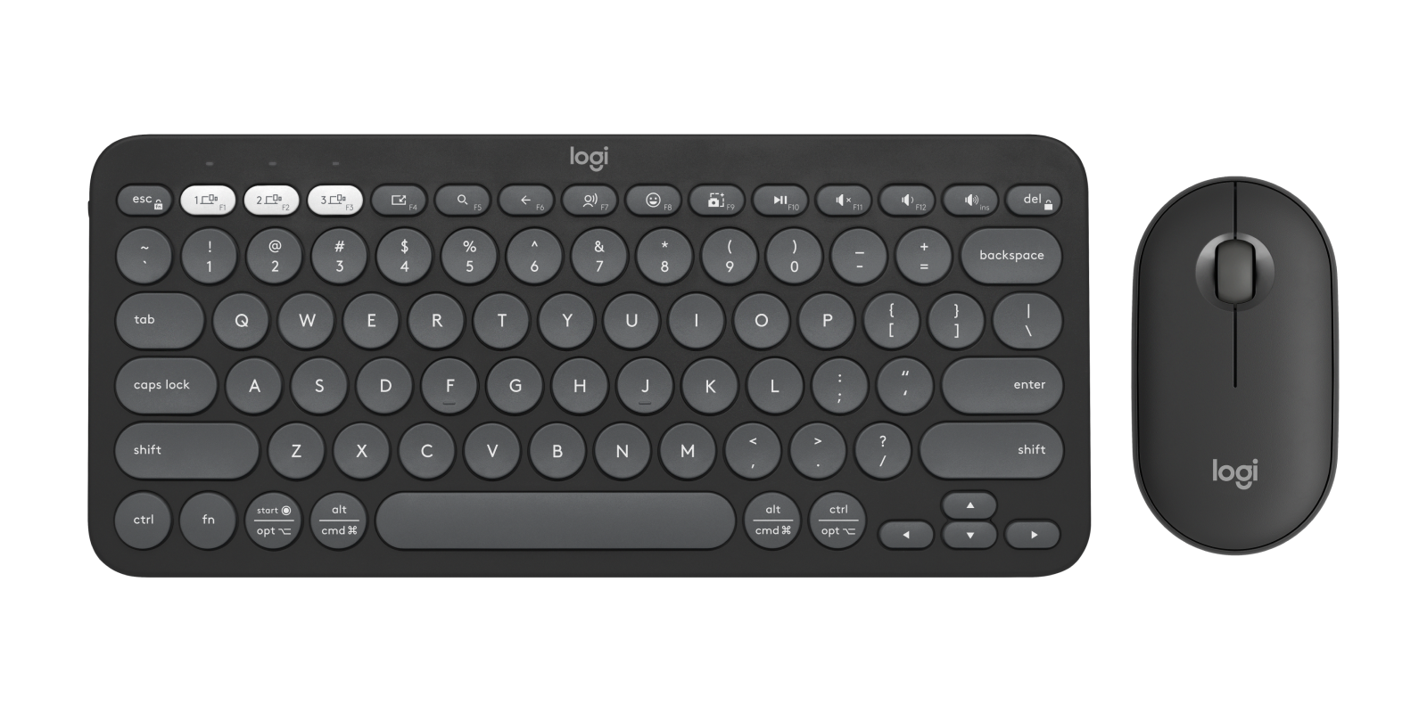 Pebble 2 Combo - Tonal Graphite - English US (QWERTY)