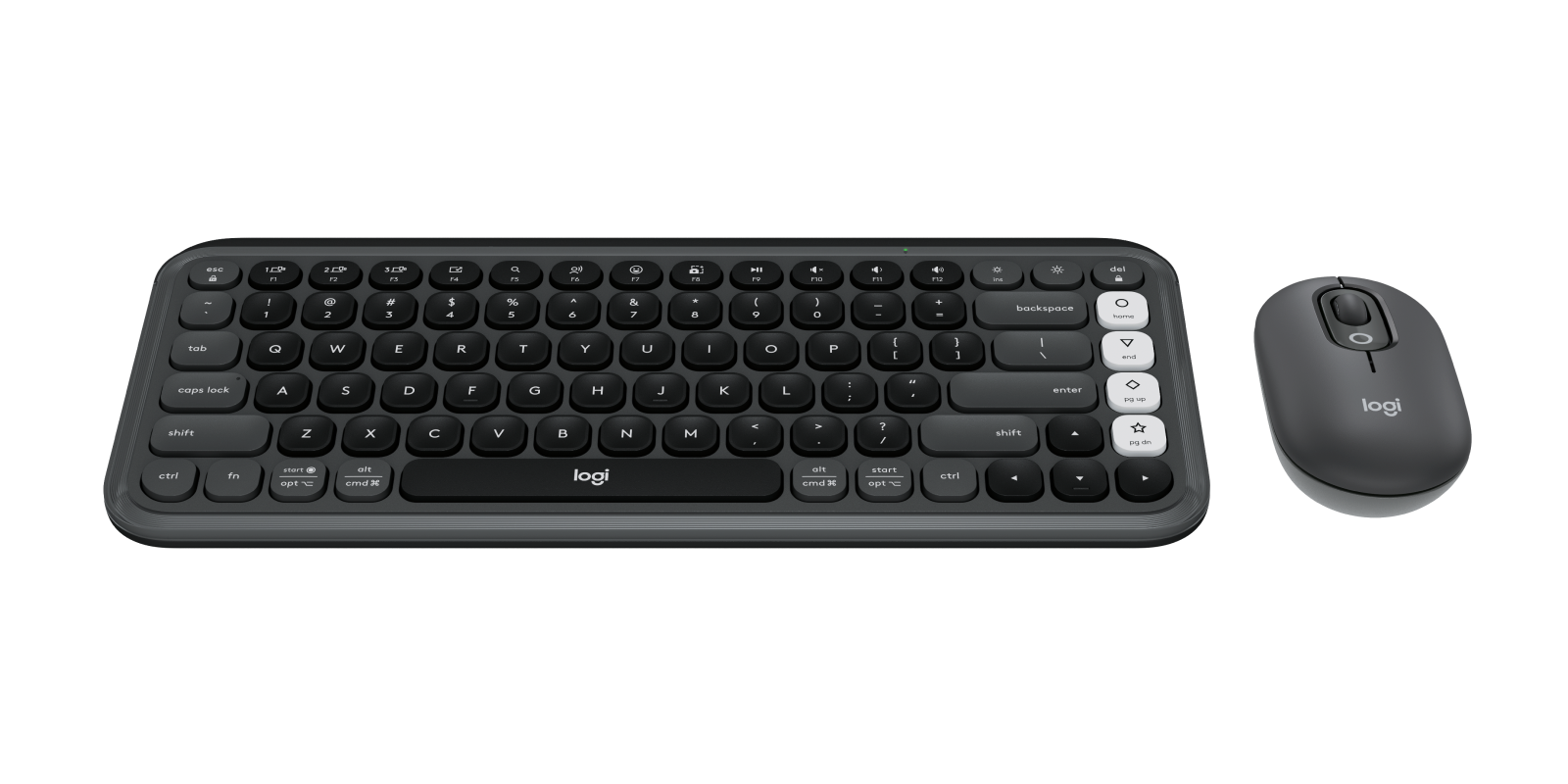 POP Icon Combo - Graphite & White - English US (QWERTY) - View 2