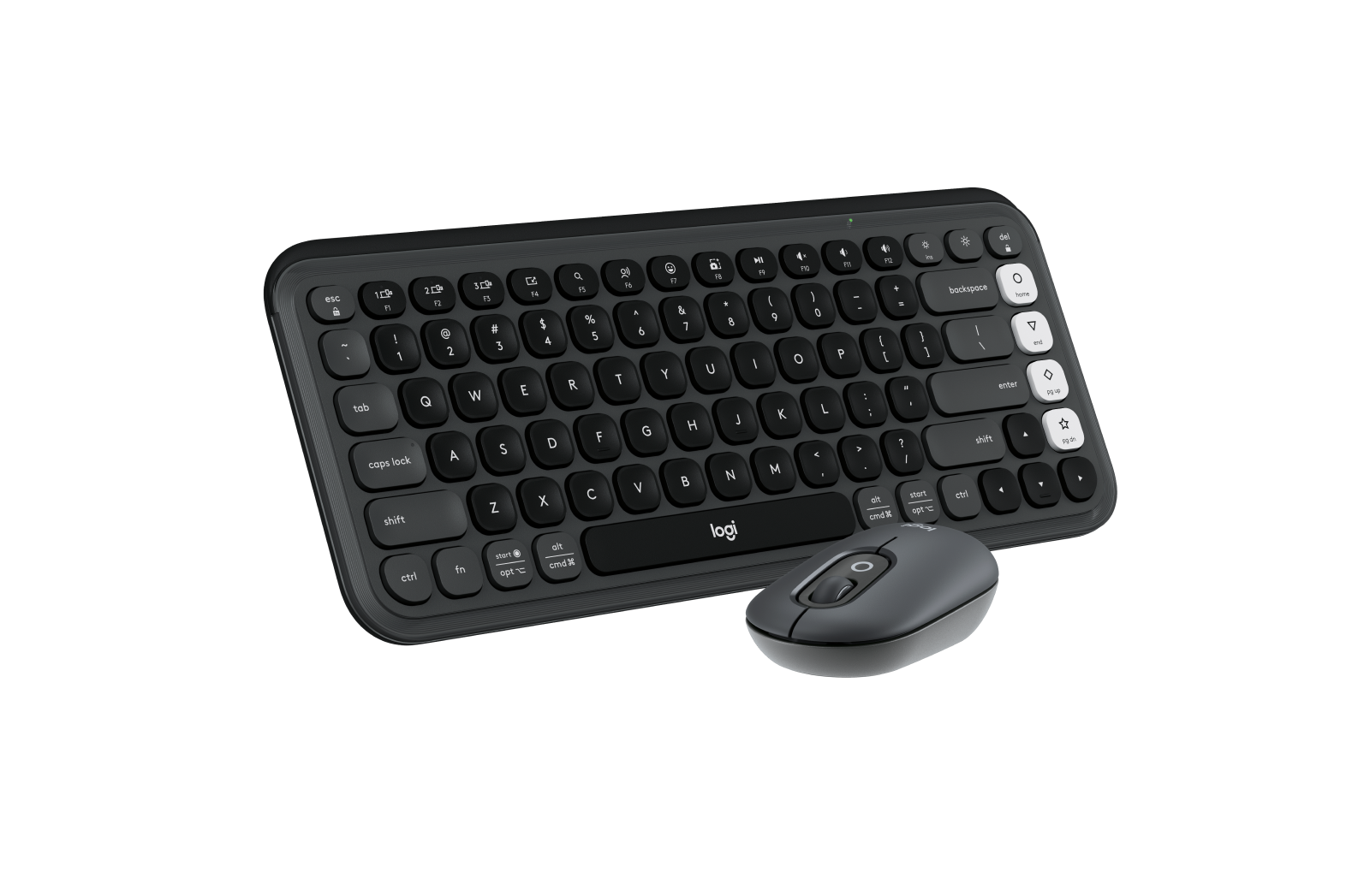 POP Icon Combo - Graphite & White - English US (QWERTY) - View 3