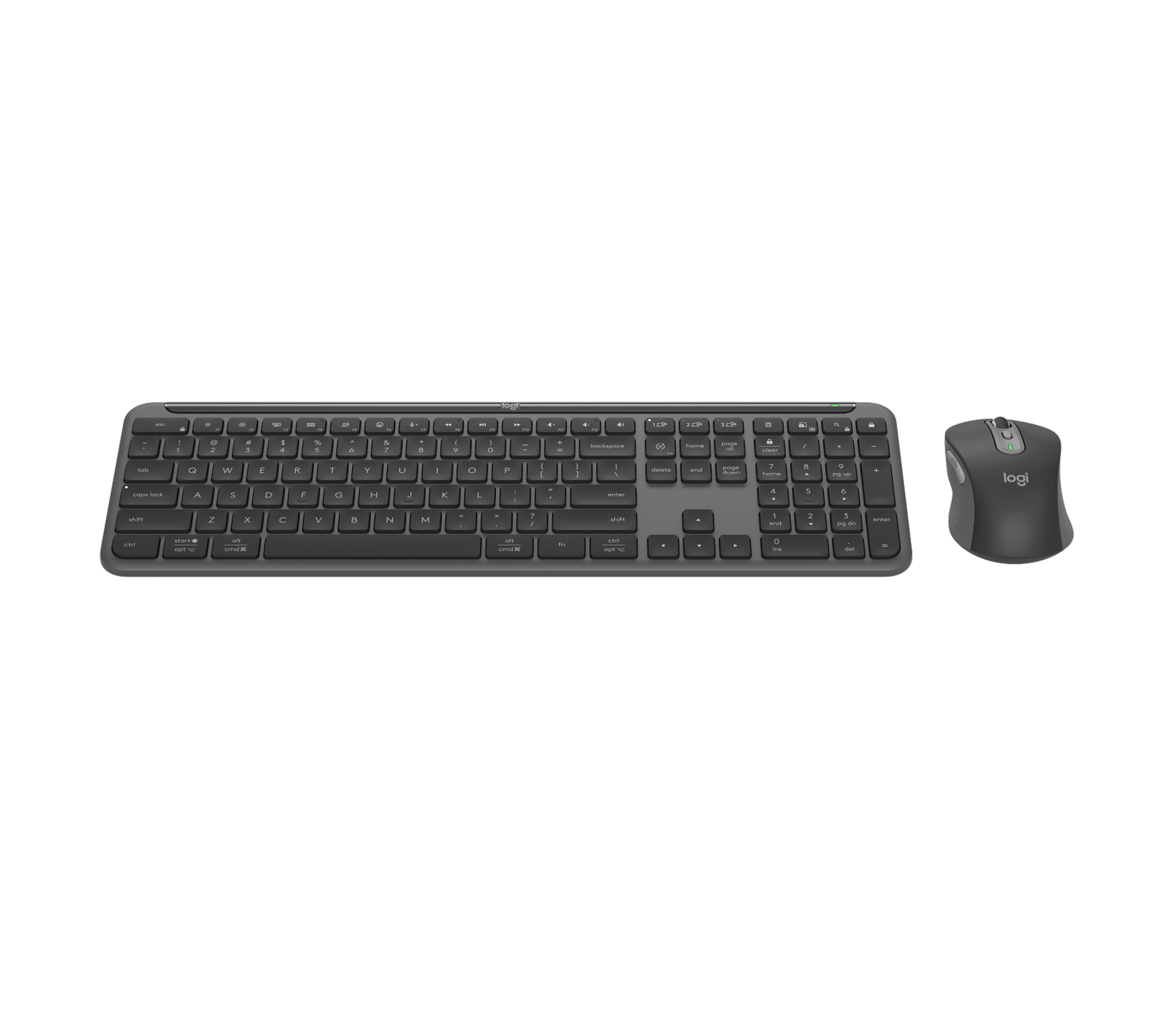 Signature Slim Combo MK955 - Graphite - English US (QWERTY) - View 2