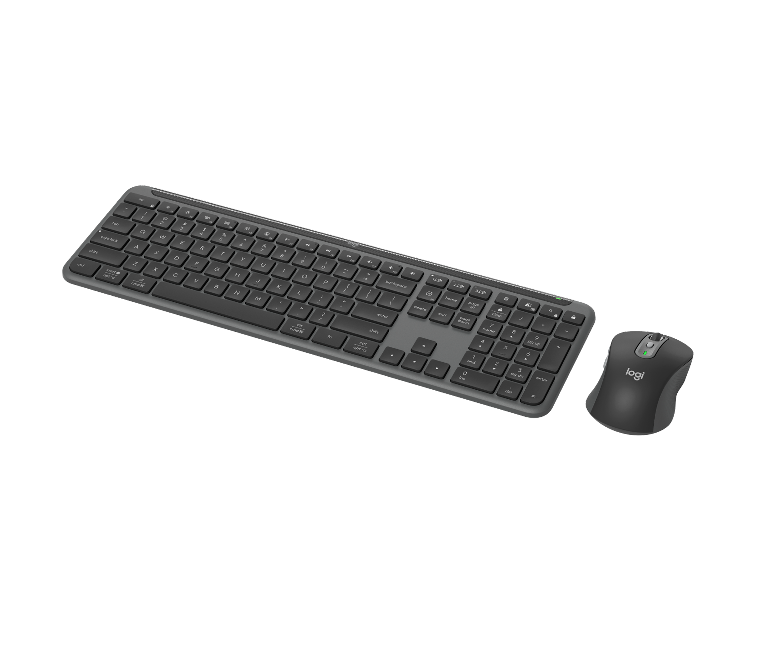 Signature Slim Combo MK955 - Graphite - English US (QWERTY) - View 3