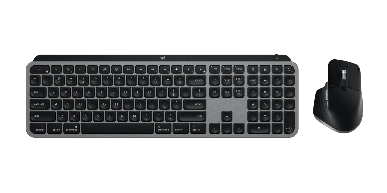 MX Keys S Combo for Mac - Space Gray - English US (QWERTY) - View 4