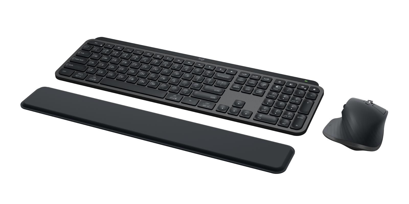 MX Keys S Combo - Graphite - English US (QWERTY) - View 3