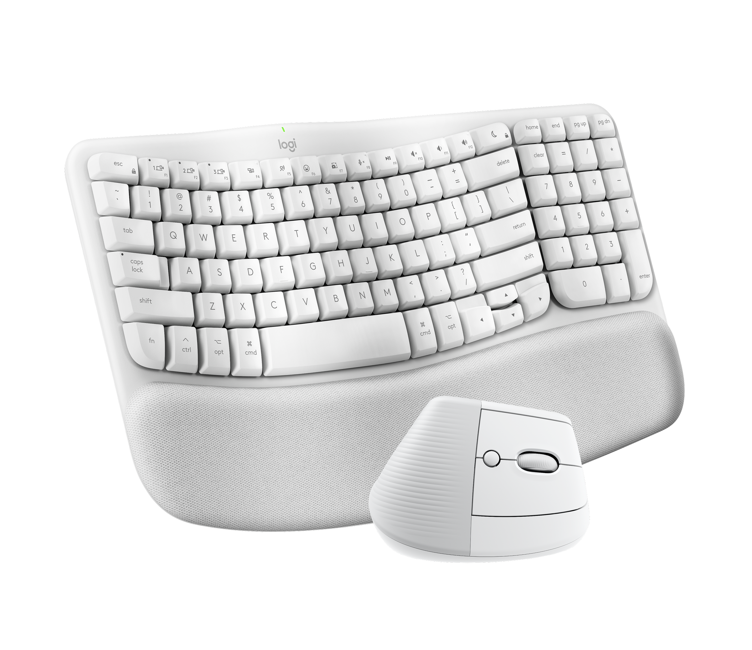 Wave Keys and Lift Combo for Mac - Off-white - English US (QWERTY) - View 2