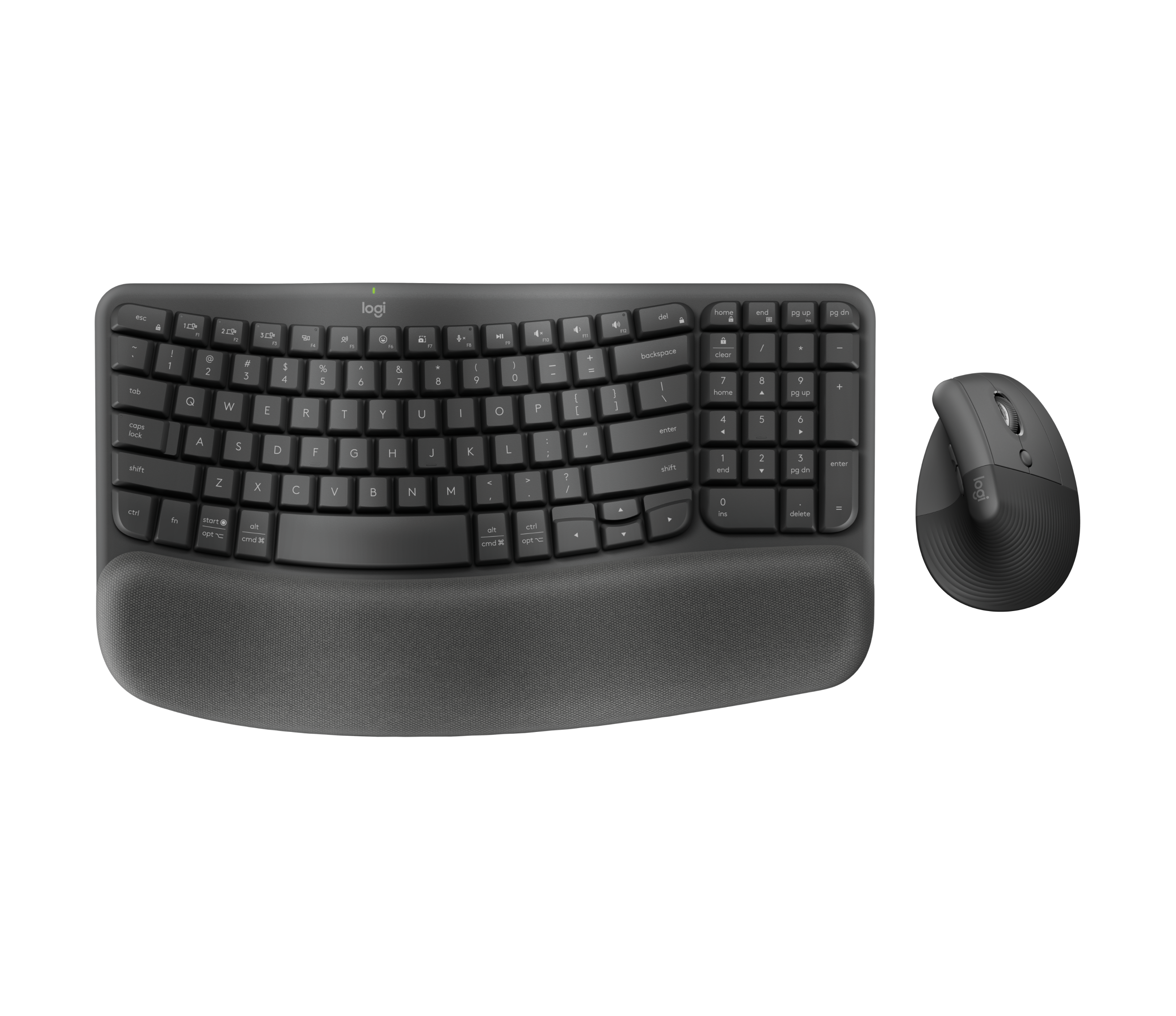 Wave Keys and Lift Combo - Graphite - English US (QWERTY)