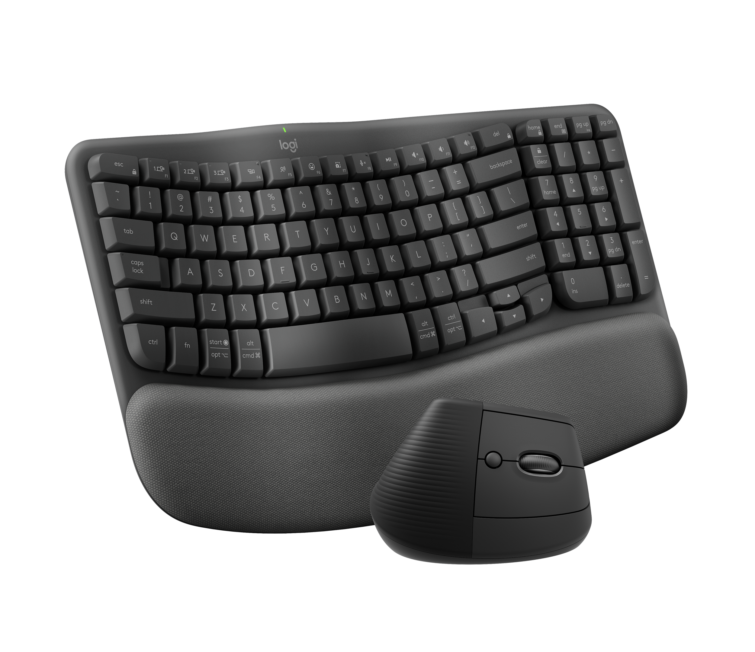 Wave Keys and Lift Combo - Graphite - English US (QWERTY) - View 2