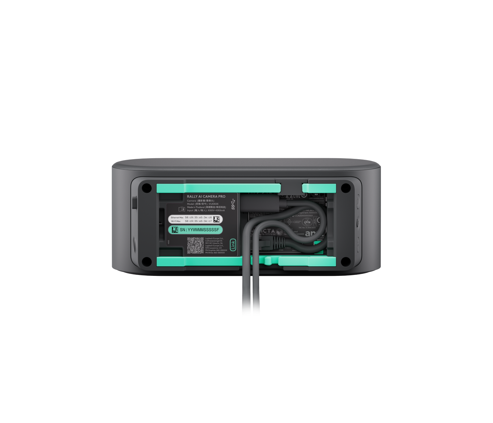 Rally AI Camera - Graphite - View 4