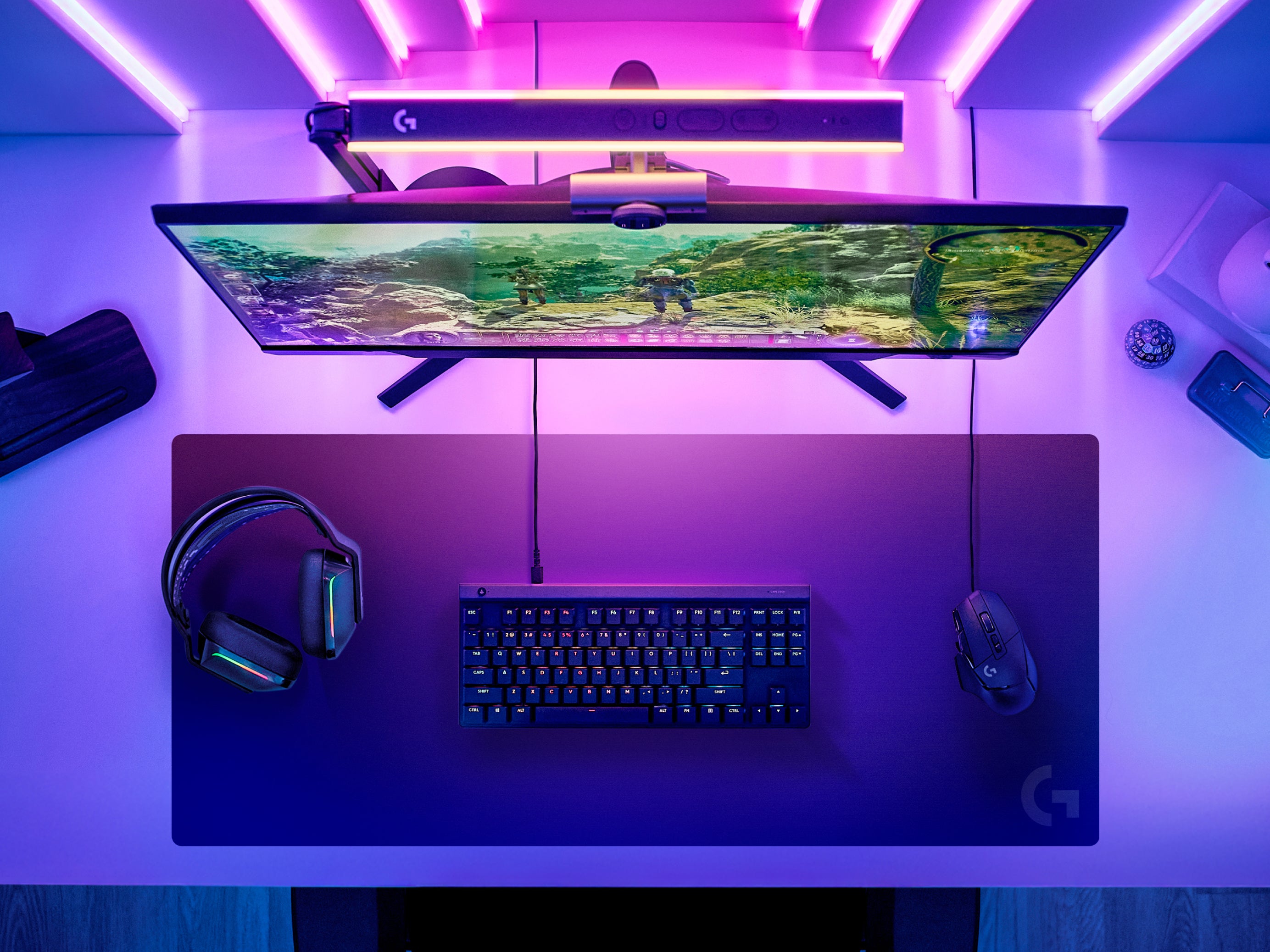G840 Gaming Mouse Pad - Black - View 6