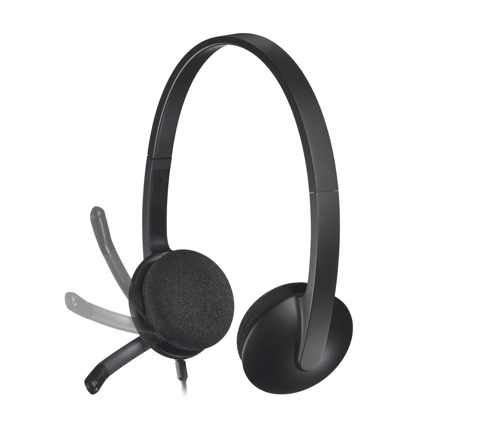 H340 USB Computer Headset - Black - View 3