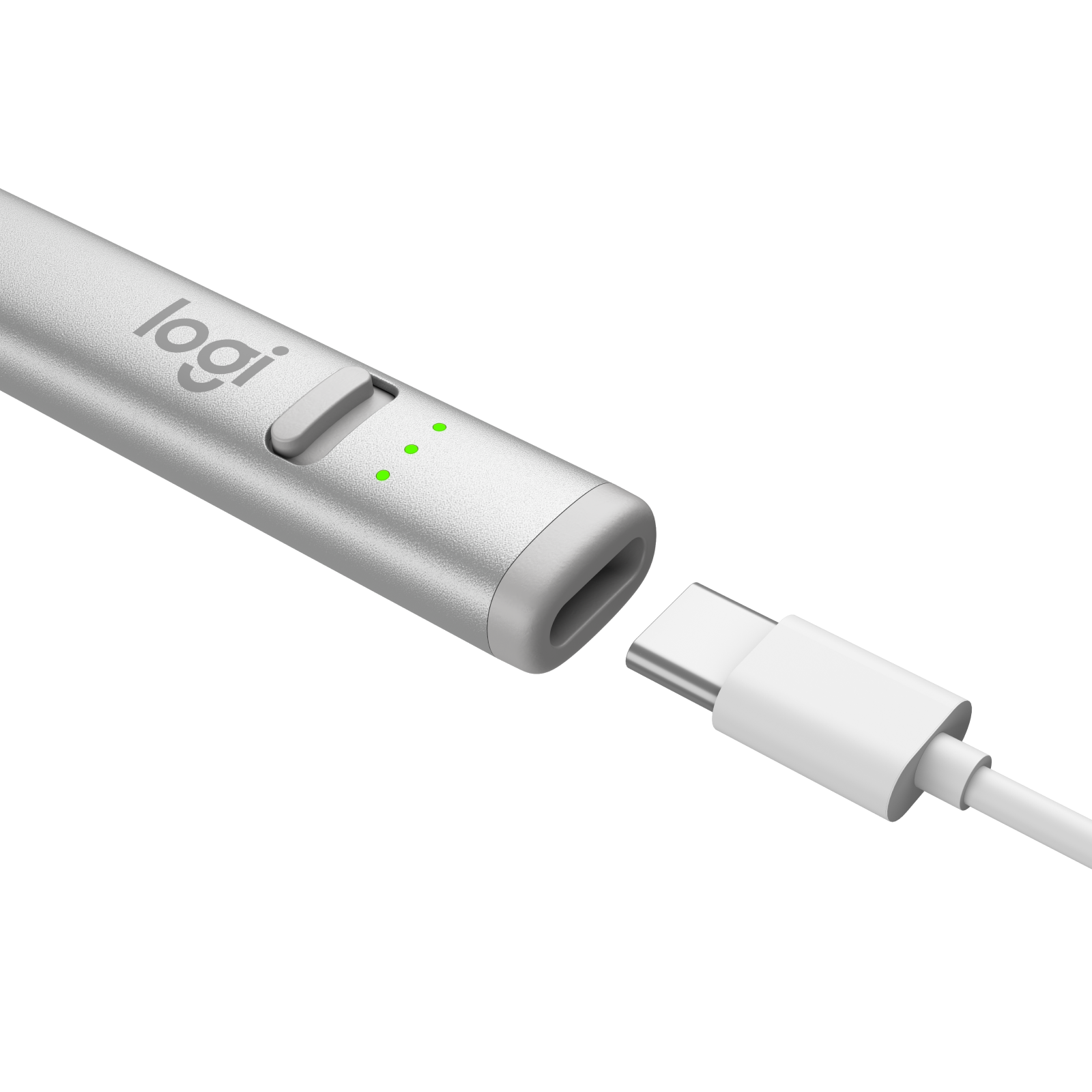 Refurbished Logitech Crayon (USB-C) - Silver - View 6