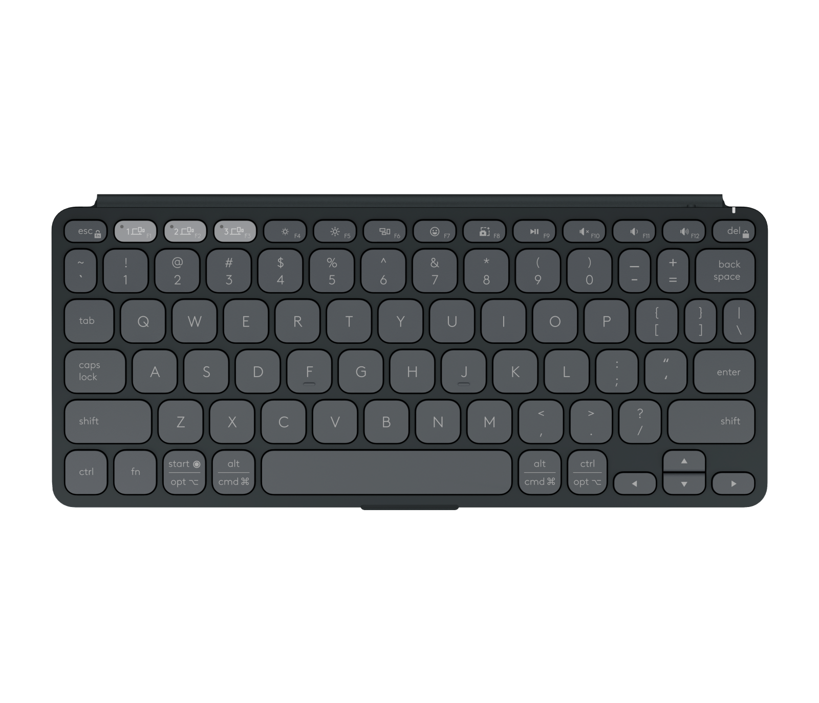 Keys-To-Go 2 - Graphite - English US (QWERTY) - View 2