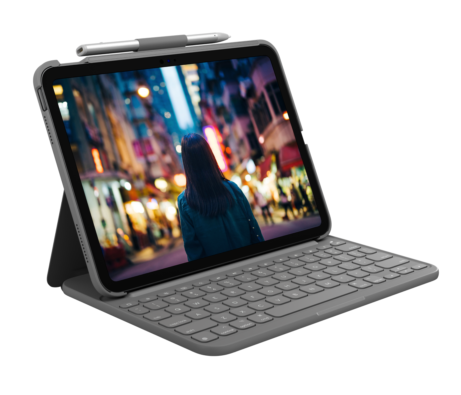 Slim Folio - Oxford Grey - English US (QWERTY)