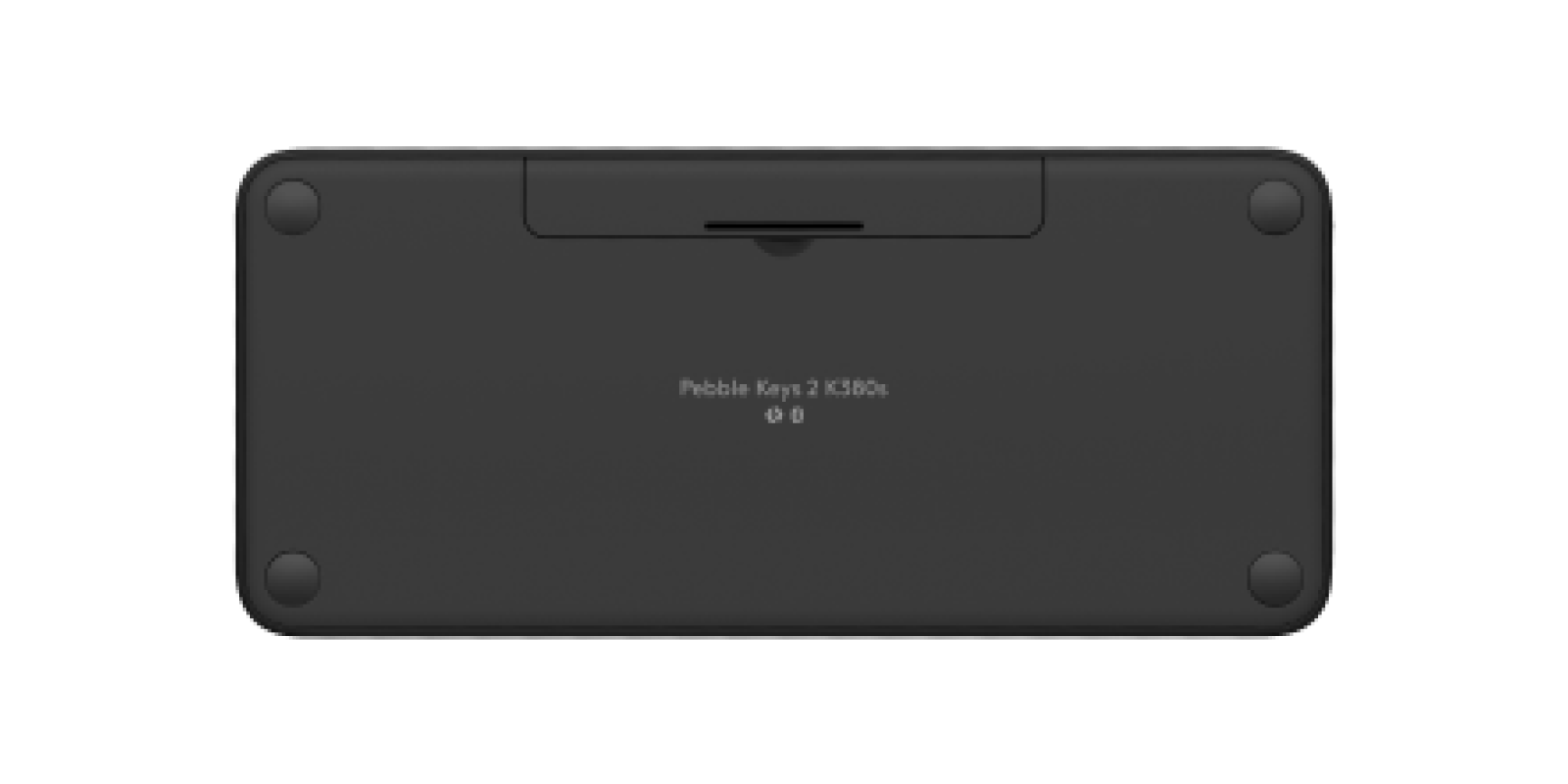 Pebble Keys 2 K380s - Tonal Graphite - English US (QWERTY) - View 5