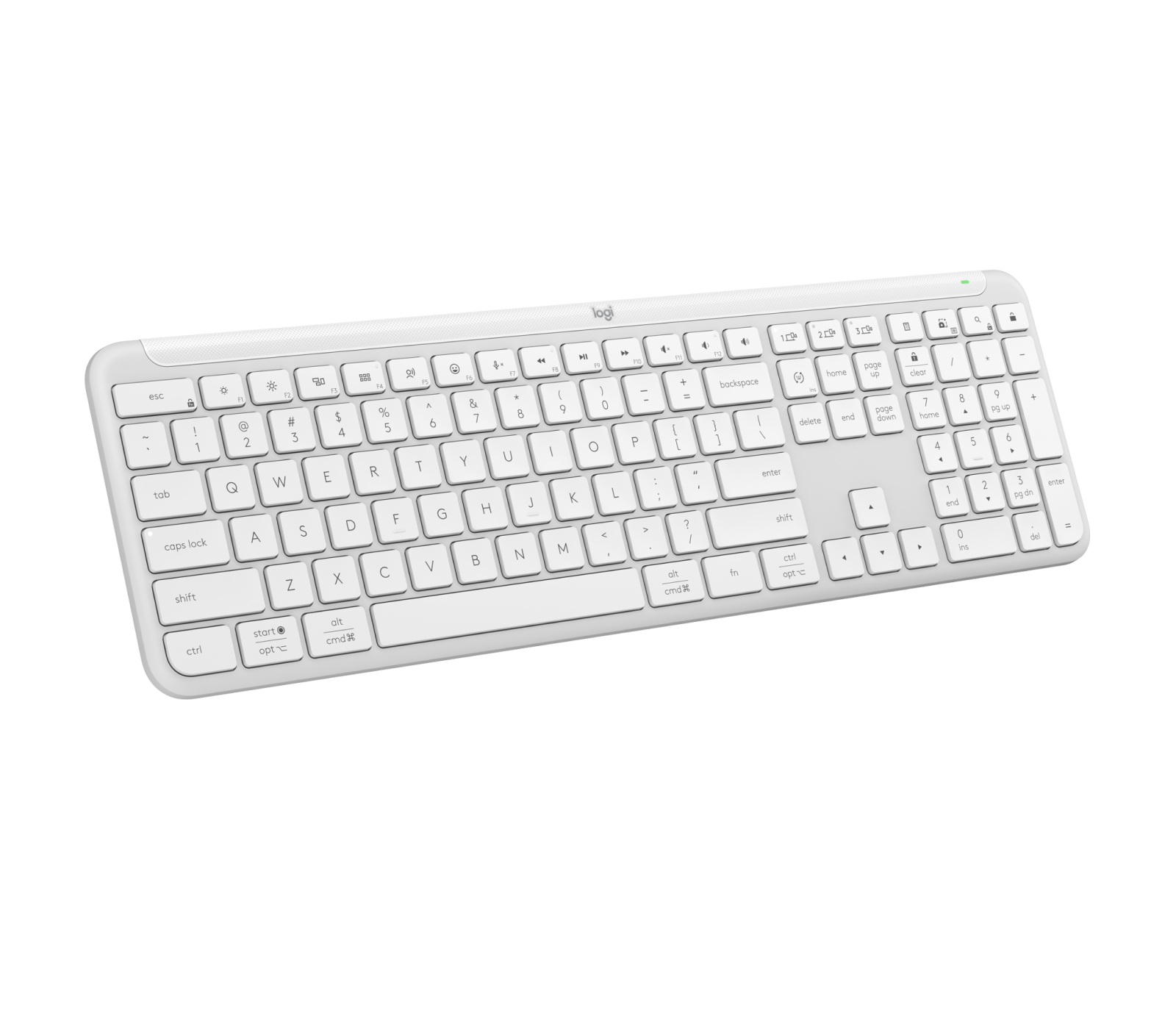 Signature Slim Keyboard K950 - Off-white - English US (QWERTY) - View 2
