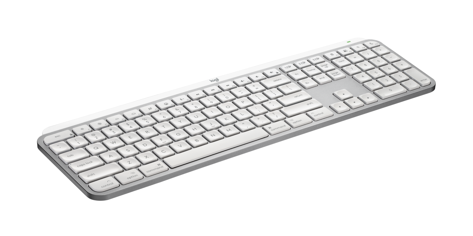 MX Keys S for Mac - Pale Grey - English US (QWERTY) - View 3