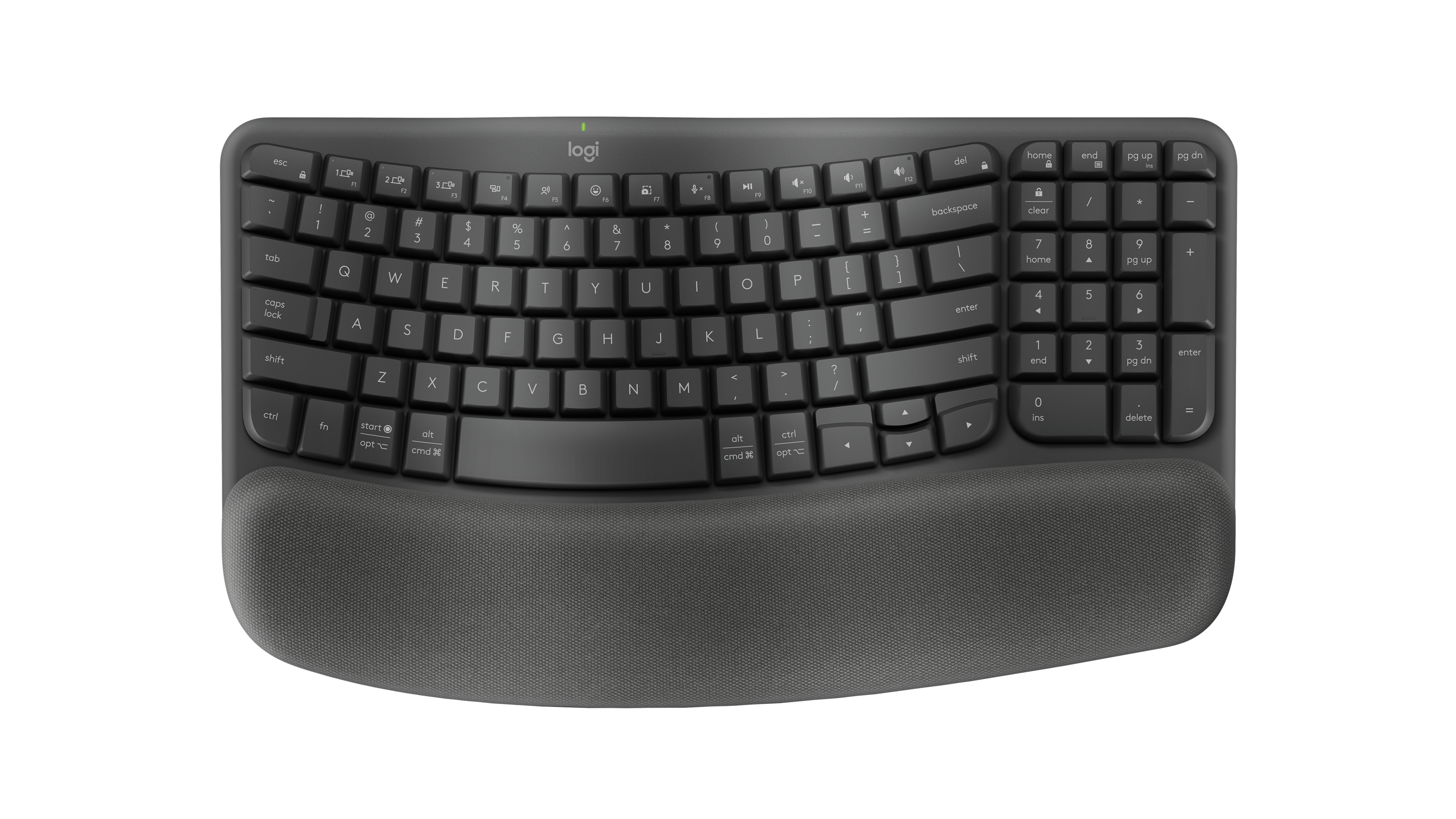 Wave Keys - Graphite - English US (QWERTY)