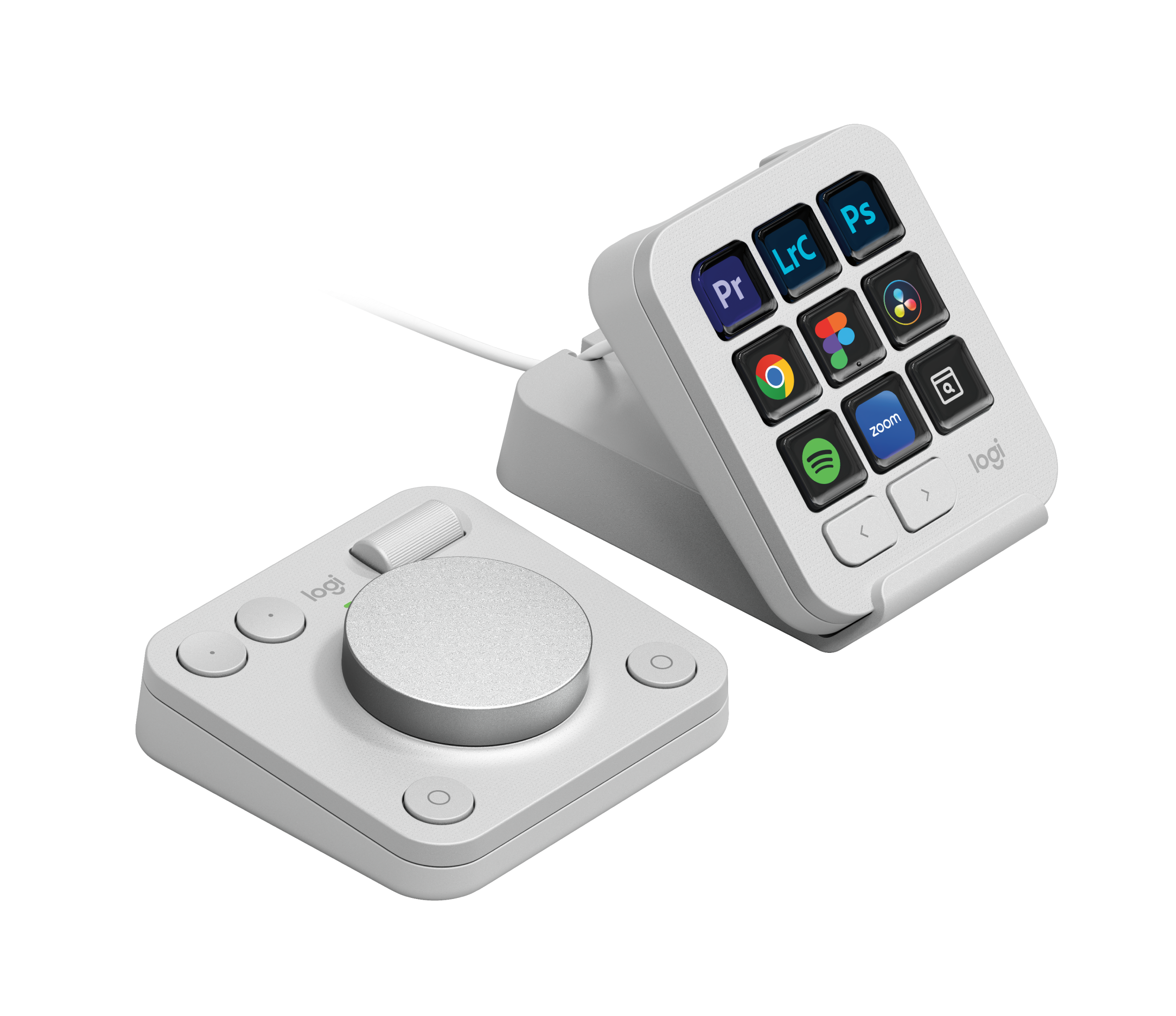 MX Creative Console - Pale Grey - View 2