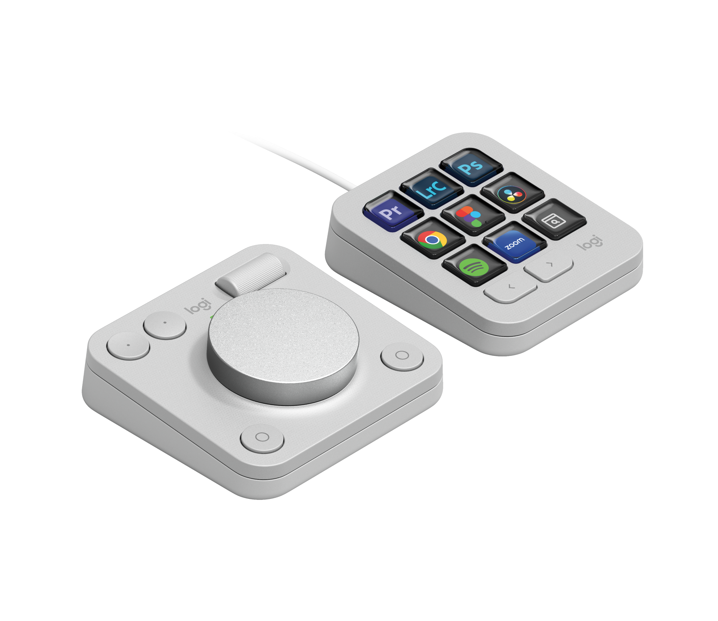 MX Creative Console - Pale Grey - View 4