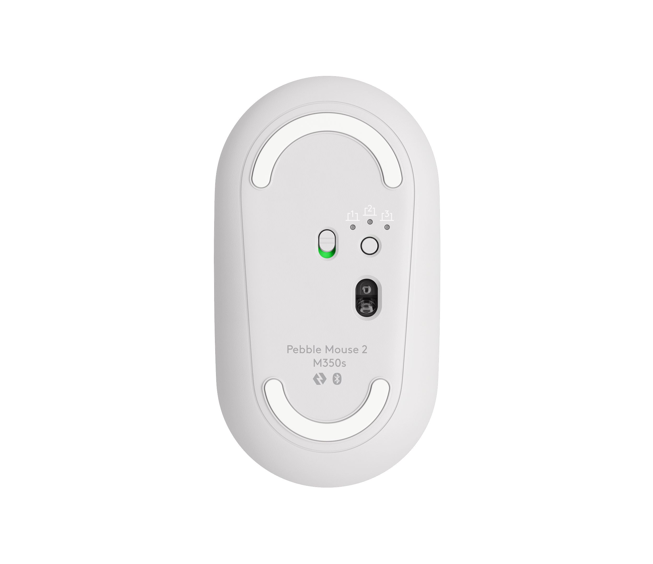 Pebble Mouse 2 M350s - Tonal White - View 4