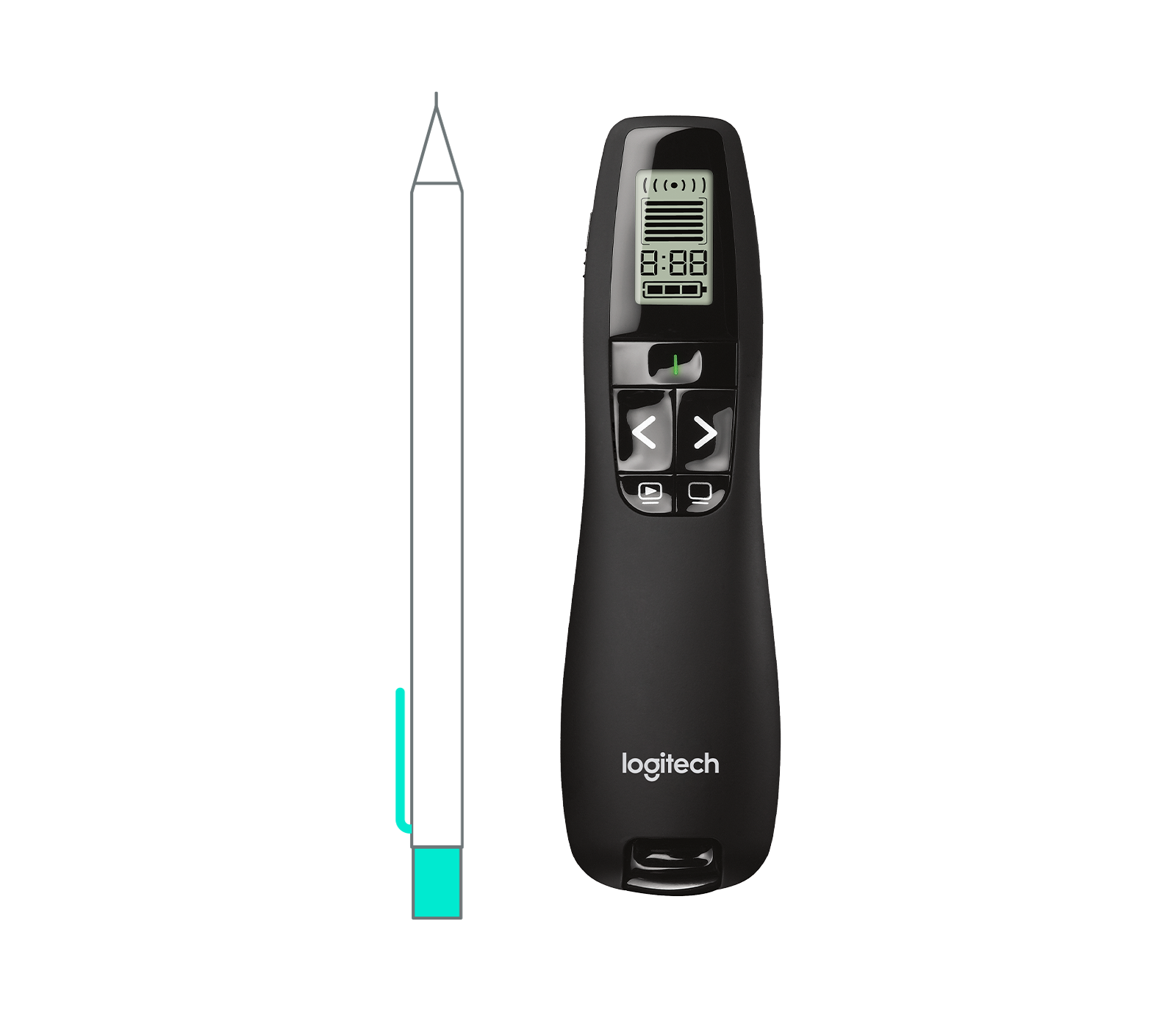 R800 Laser Presentation Remote - Black - View 5